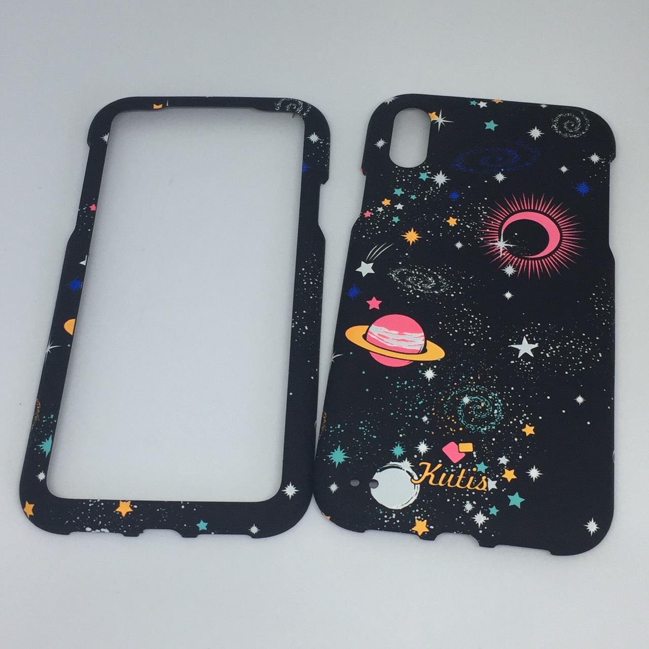 เคสคูทิสKutisไอโฟนXR(ลายอวกาศ)มาใหม่ เคสประกบหน้า-หลัง เคสเรืองแสง เคสลายวินเทจ ร้านSuperhero Klongthom