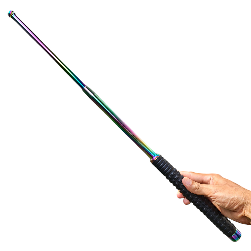 ดิ้ว Eagle Baton ก้านดิ้วสีรุ้งขนาด 24.6 นิ้ว (62.5 ซม.) พร้อมซองไนล่อนร้อยเข็มขัดสำหรับเก็บดิ้ว