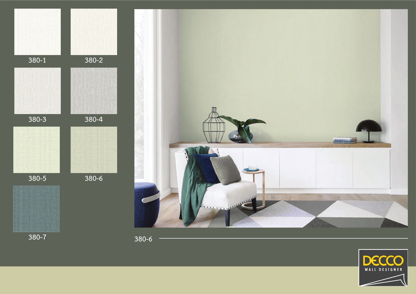 PLAIN รหัส 380 โทนสีเขียว วอลเปเปอร์สไตล์เรียบ | แจ้งรหัสในแชทนะคะ