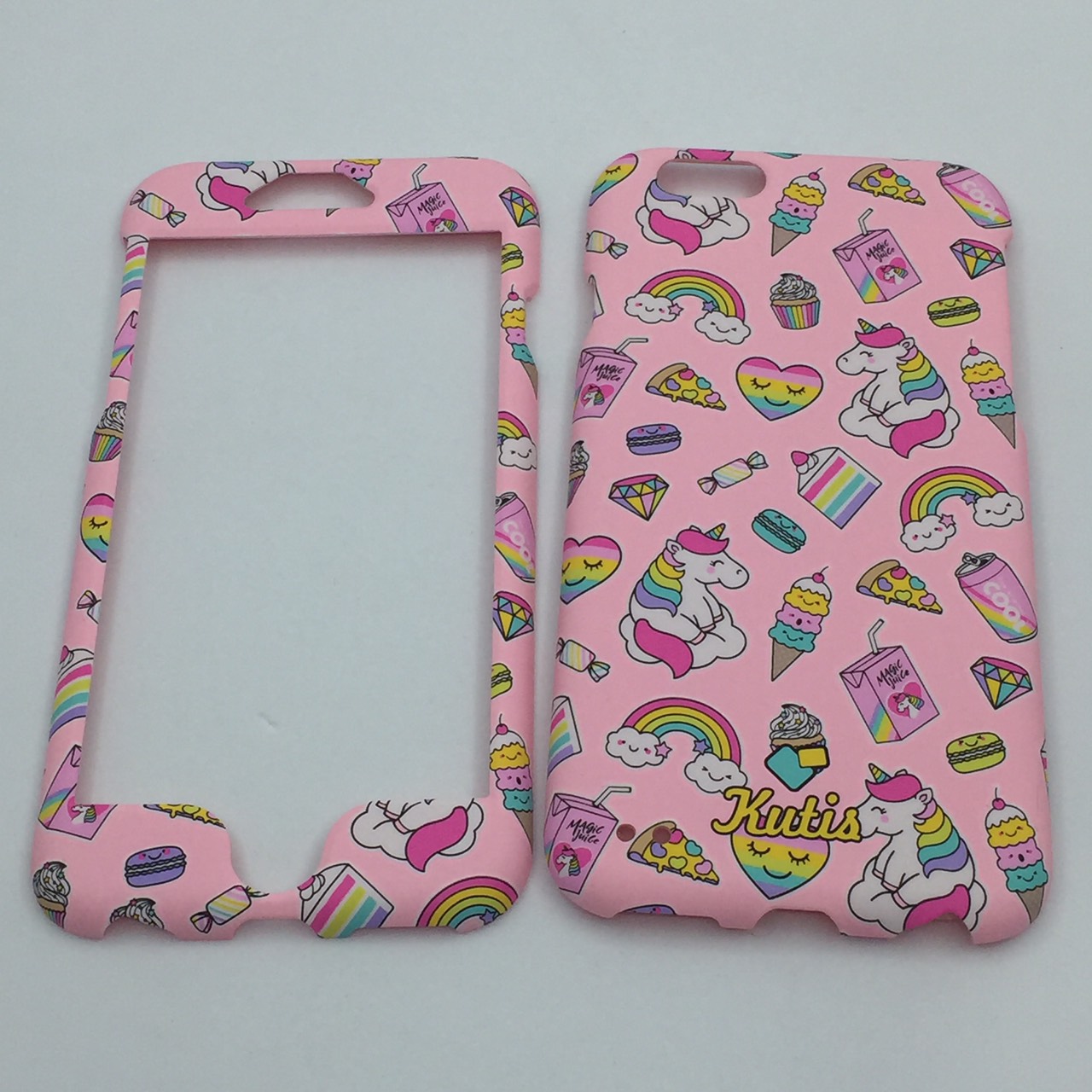 เคสคูทิส(Kutis)เคสไอโฟน6,6S(ลายยูนิคอร์นนั่งเมฆ)มาใหม่ เคสประกบหน้า-หลัง เคสเรืองแสง เคสลายวินเทจ ร้านSuperhero Klongthom