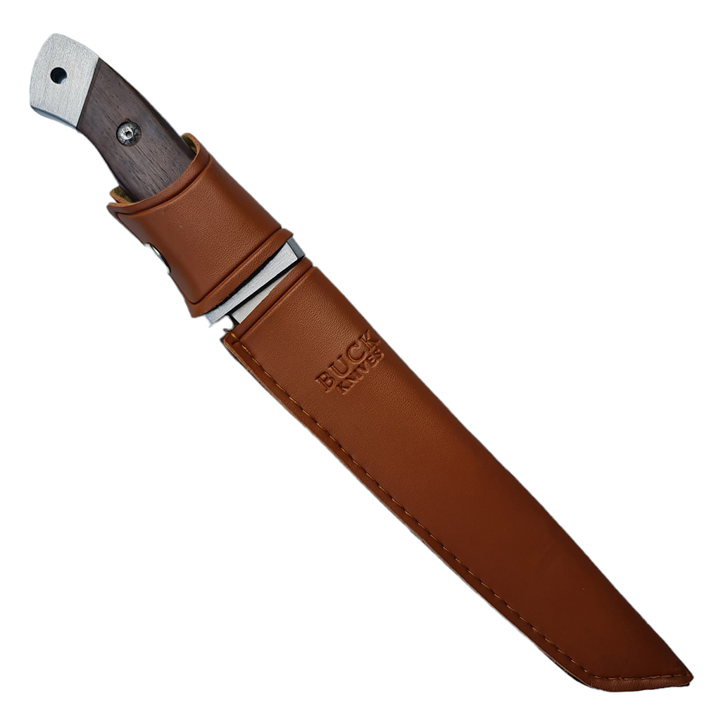 มีดเดินป่า มีดใบตาย BUCK Knives No.878 Tanto Blade ขนาด 11.8 นิ้ว (30 ซม.) พร้อมซองมีดร้อยเข็มขัดสำหรับเก็บมีด