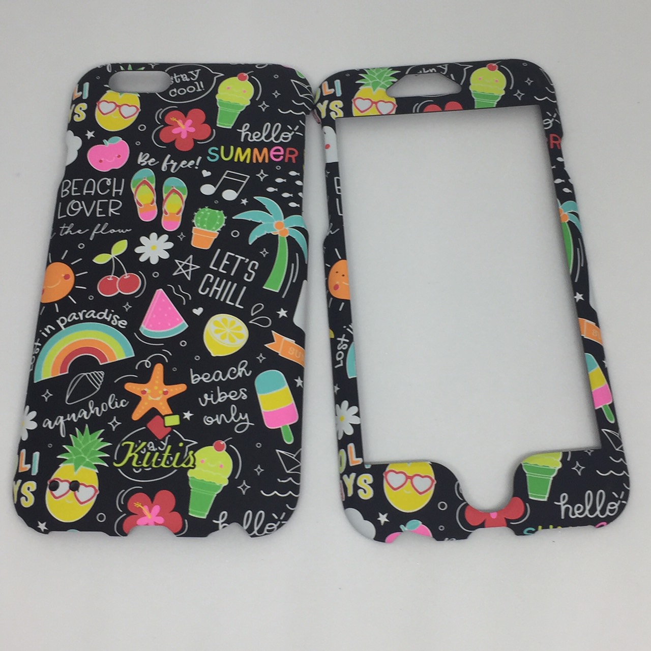 เคสคูทิส(Kutis)ไอโฟน6,6S(ลายHello Summer)มาใหม่ เคสประกบหน้า-หลัง เคสเรืองแสงเคสลายวินเทจ ร้านSuperhero Klongthom