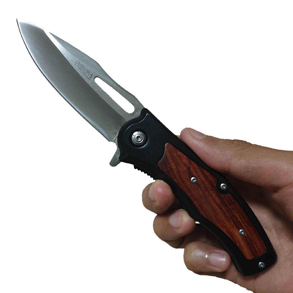 มีดพับ SOG DA317 ขนาด 7.9 นิ้ว (20 ซม.) ด้ามลายไม้