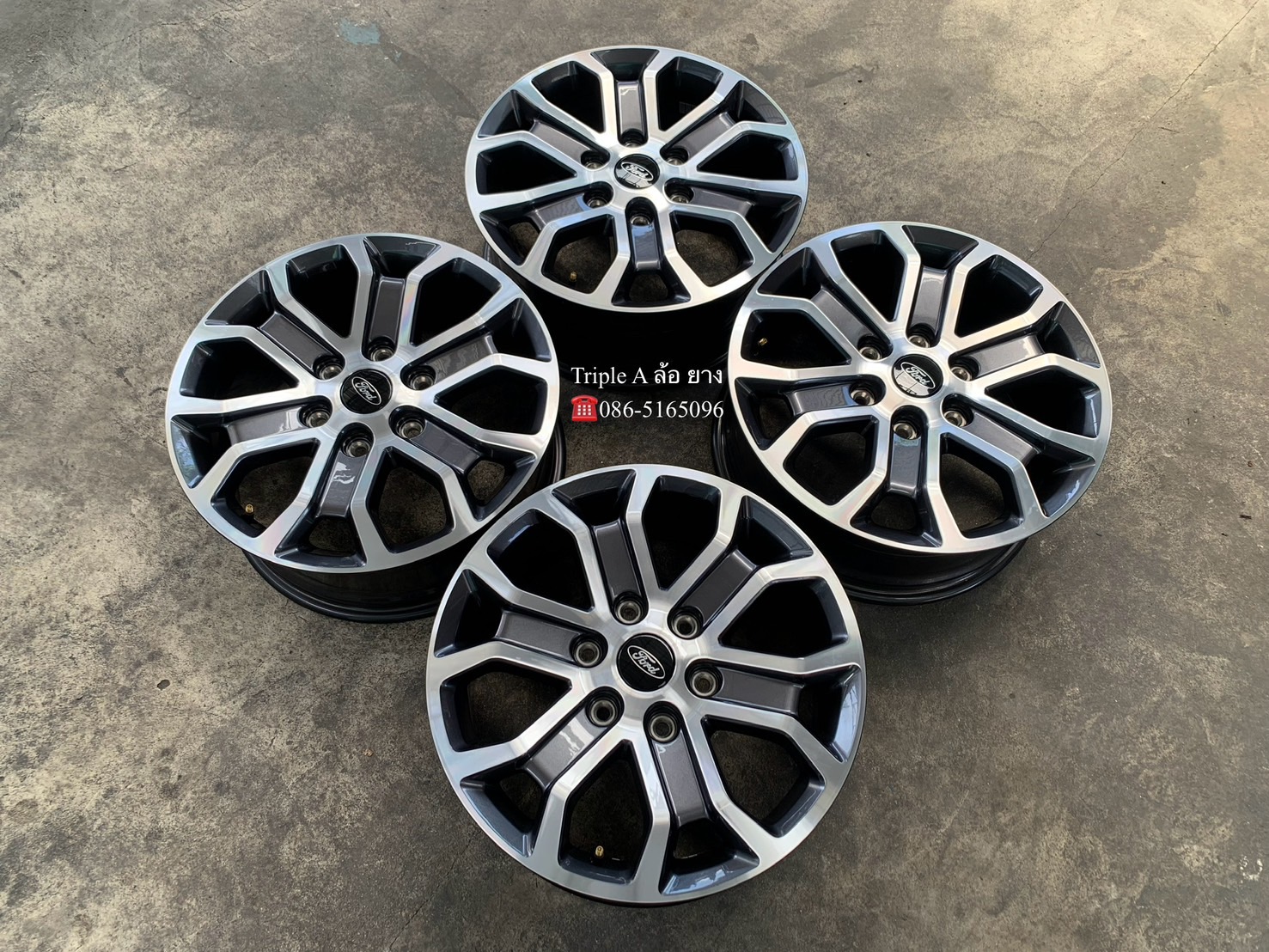 ✨ล้อแม็กป้ายแดง✨Ford Everest รุ่นใหม่ล่าสุด ขอบ 18 เทาหน้าเงา💖สวยกริ๊บ💖