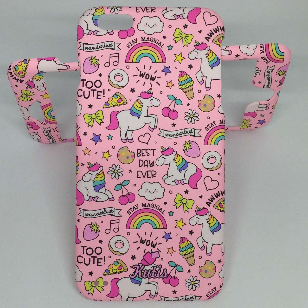 เคสคูทิส(Kutis)ไอโฟน6พลัส,6Sพลัส(ลายยูนิคอร์นอวบWOW)มาใหม่ เคสประกบหน้า-หลัง เคสเรืองแสง เคสลายวินเทจ ร้านSuperhero Klongthom