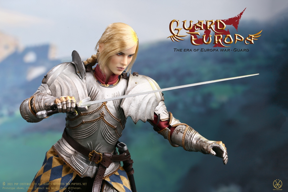 POPTOYS ALS016 1/6 The Era of Europa War-Guard - Guard of Europa (Silver Armor Version)