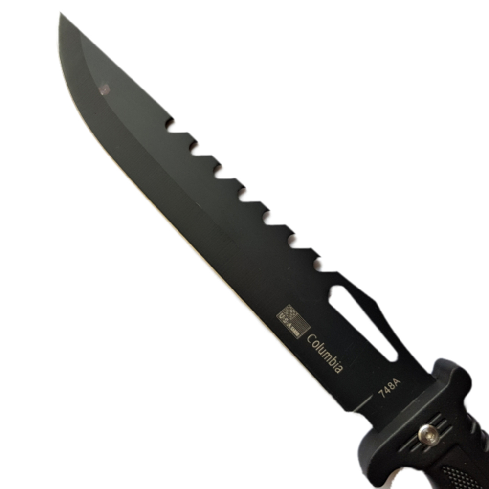มีดพก มีดใบตาย Columbia 748A ขนาด 13.5 นิ้ว (34 ซม.) พร้อมซองไนล่อนสำหรับเก็บมีด