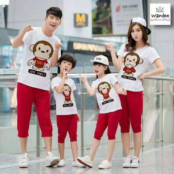 เสื้อคู่รัก มี 18 รายการ เสื้อแก๊ง เสื้อทีม เสื้อครอบครัว พ่อแม่ลูก cotton 100% เสื้อคู่รัก วันดี wandee (1ตัว) c23