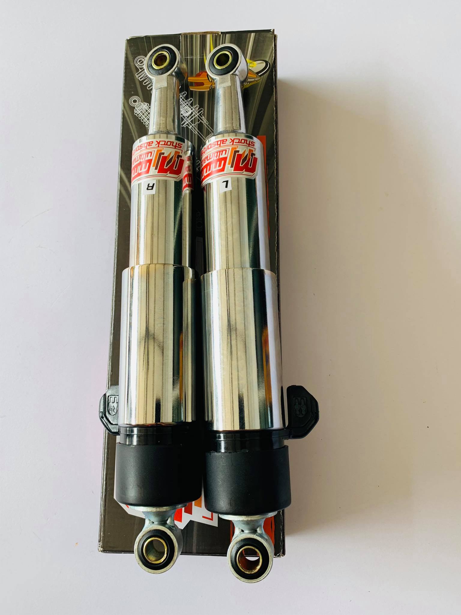 โช๊คหลังดรีม C100N สีชุบคอมเมียม