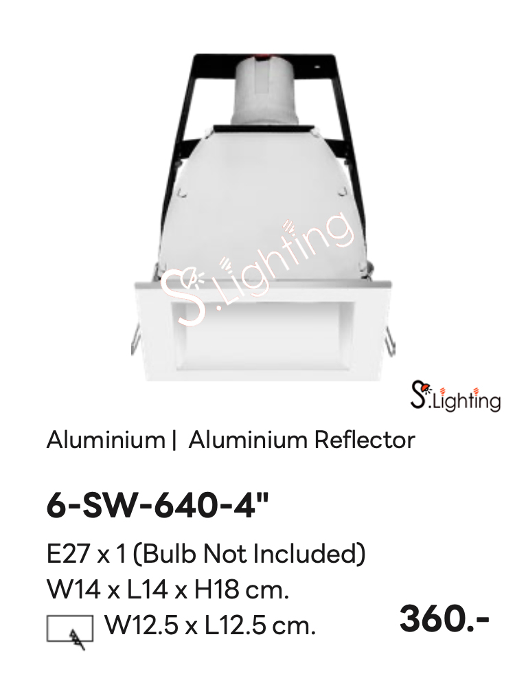 โคมไฟดาวไลท์ฝังฝ้า 6-SW-640-4"