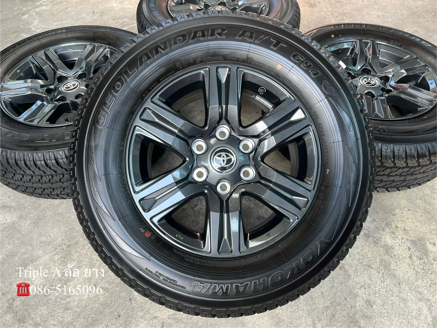 ✨ล้อแม็กป้ายแดง✨Toyota Revo รุ่นใหม่ล่าสุด ขอบ 17 พร้อมยางใหม่💯265-65-17 Yokohama♨ปี24♨