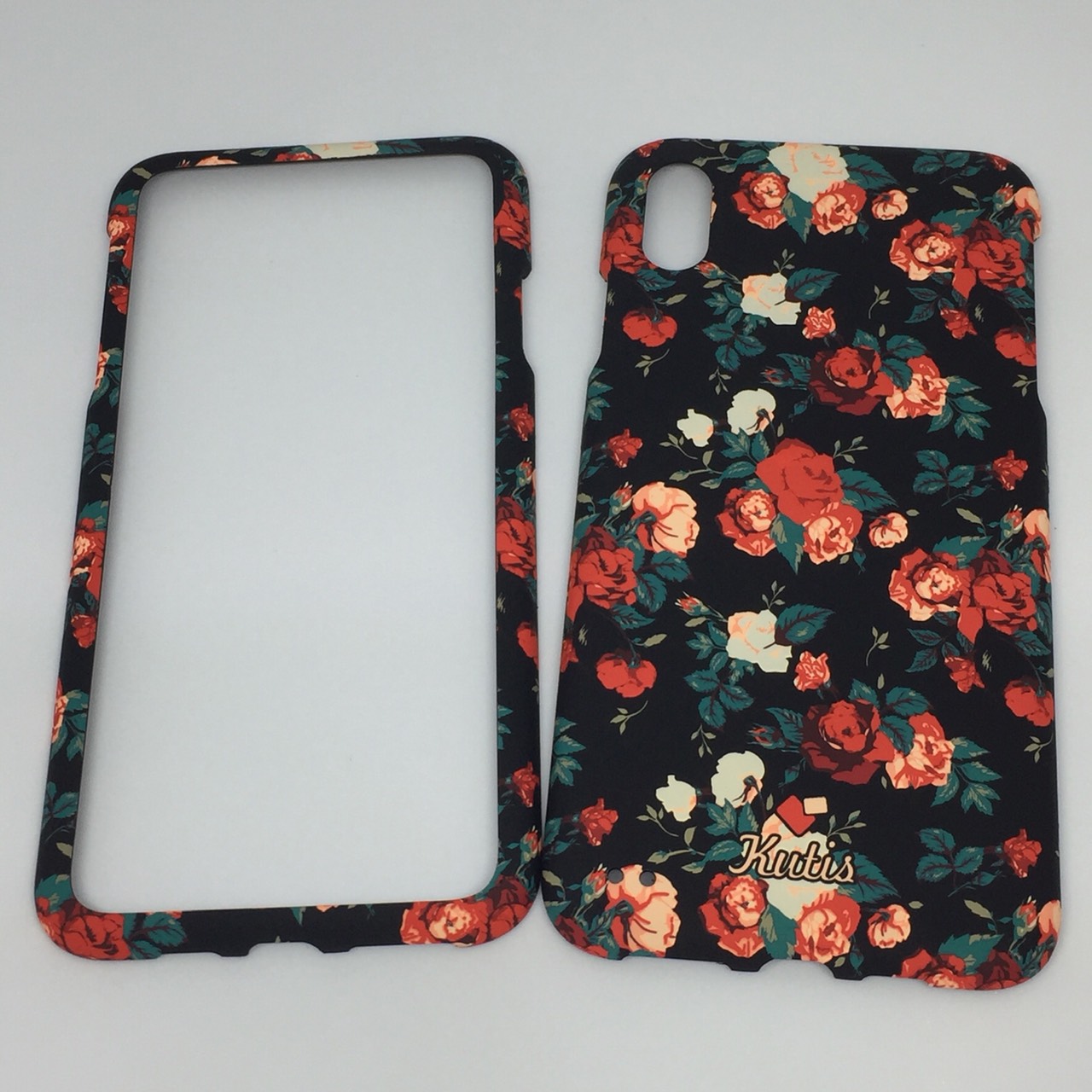 เคสคูทิส(Kutis)ไอโฟนXSMAX (ลายดอกไม้ สีพื้นหลังสีดำ)มาใหม่ๆ