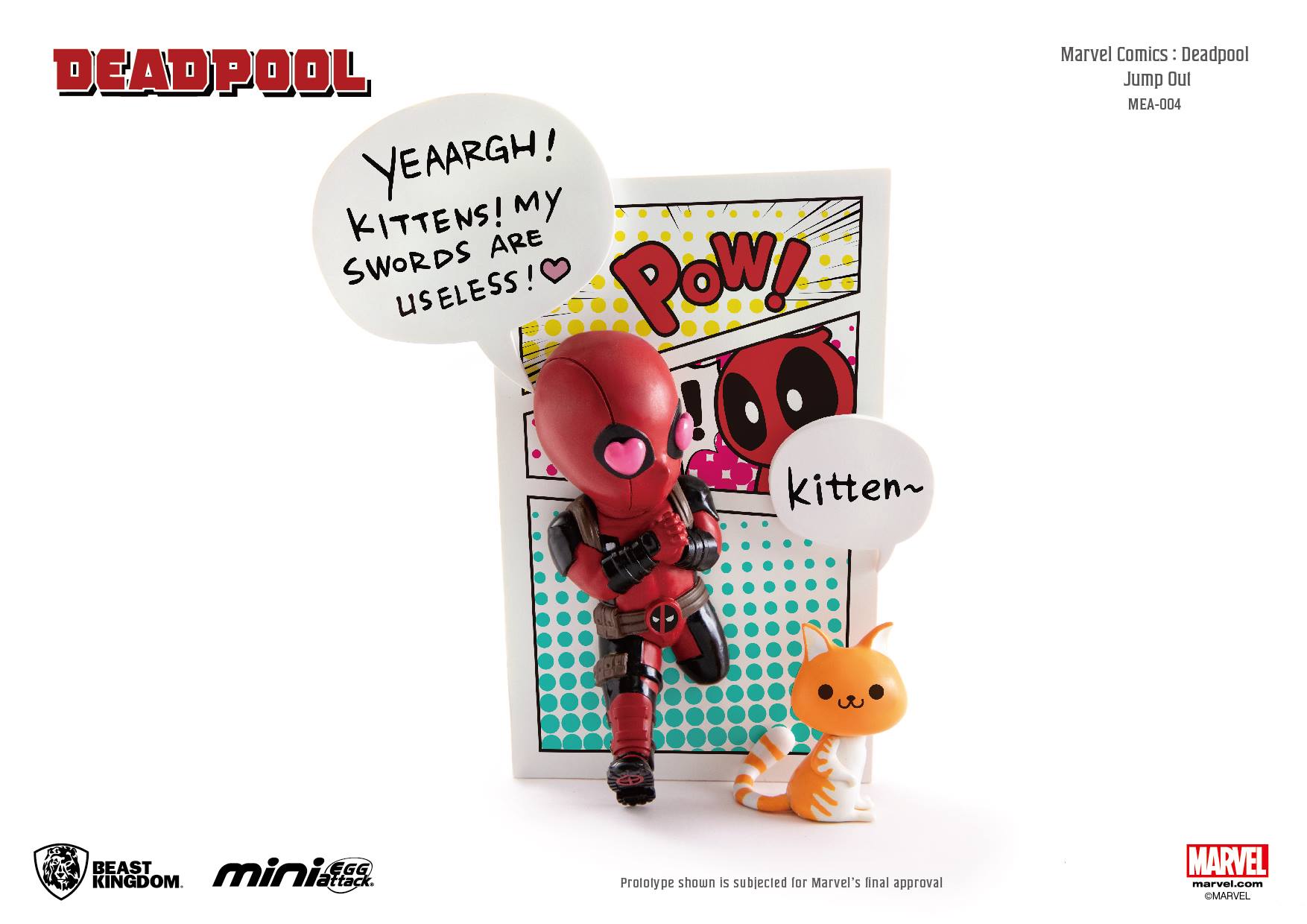 Beast Kingdom 4" Mini Egg Attack MEA-004 Marvel Comics - Deadpool