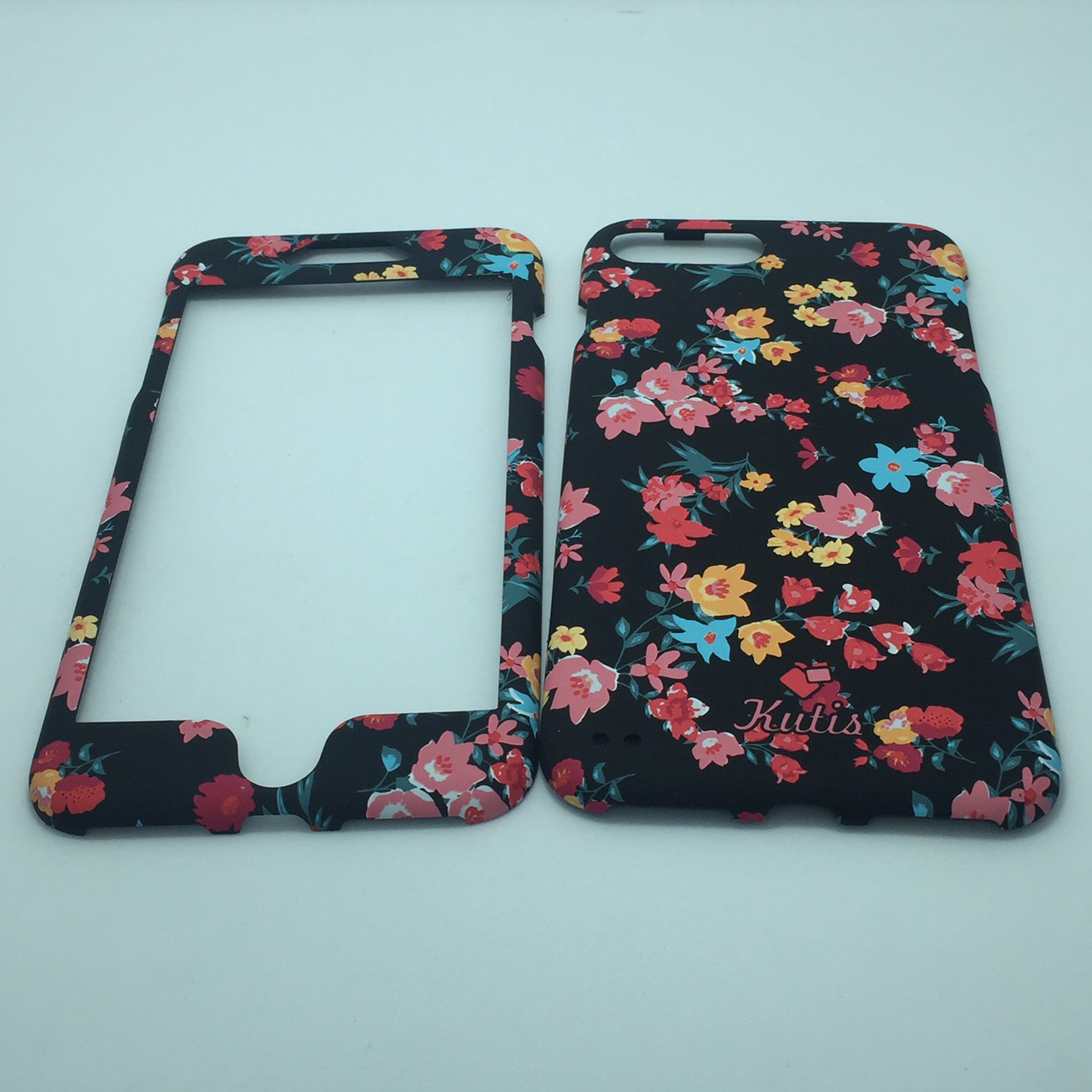 เคสคูทิส(Kutis)เคสไอโฟน7พลัส,8พลัส(ลายดอกไม้หลากสี)มาใหม่ เคสประกบหน้า-หลัง เคสเรืองแสง เคสลายวินเทจ ร้านSuperhero Klongthom
