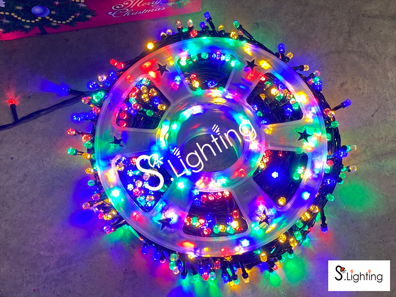 ไฟหยดน้ำ LED 100 เมตร / 1000 หัว สลับสี RGB