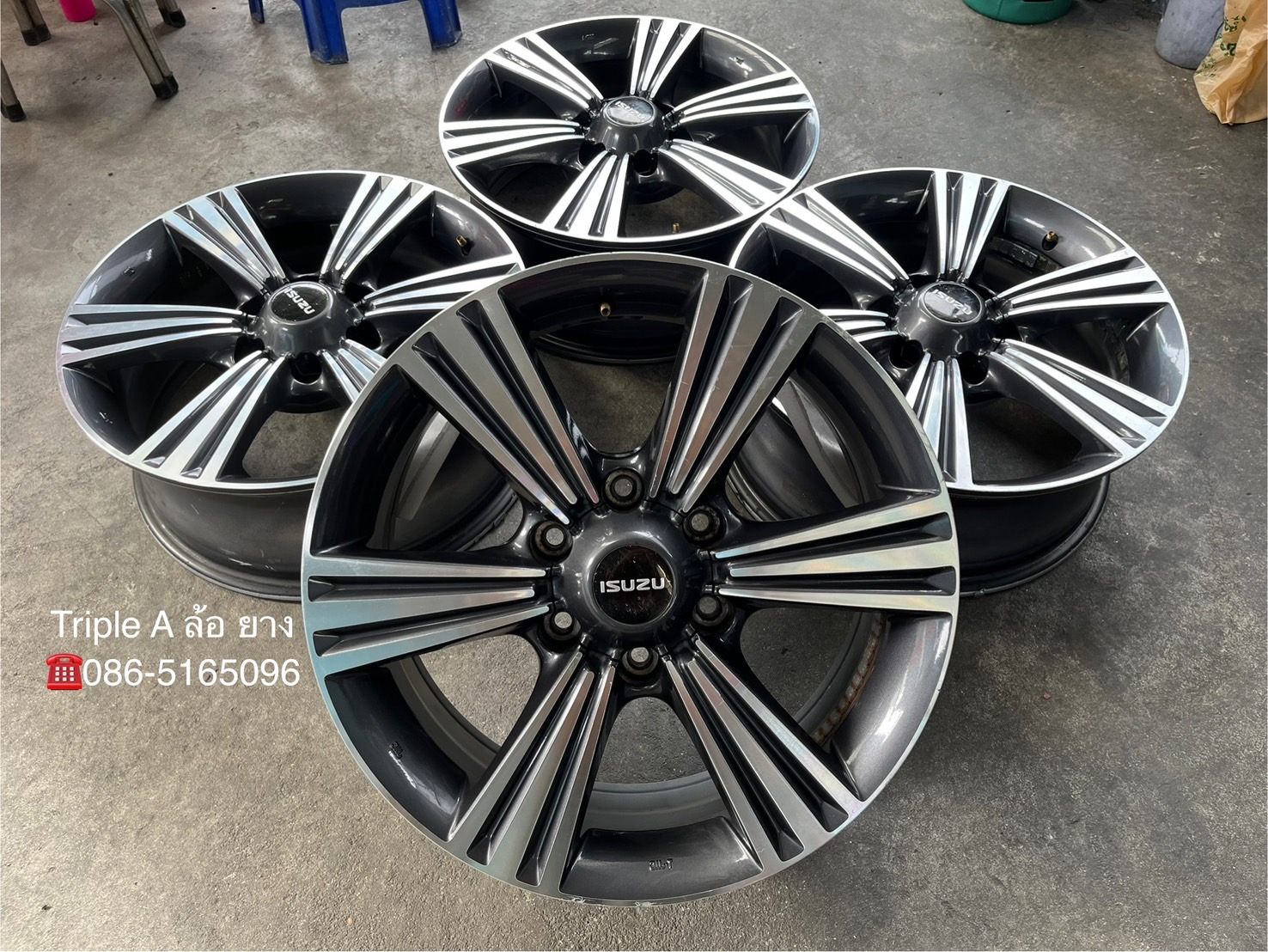 ✨ล้อแม็ก✨ISUZU X-Series ขอบ 18 เทาหน้าเงา