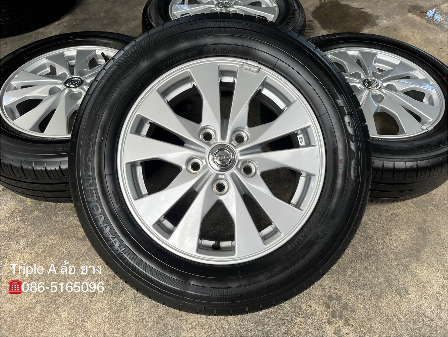 ✨ล้อแม็กพร้อมยางป้ายแดง✨5รู114 Nissan Serena รุ่นใหม่ล่าสุด ขอบ 15💖ใหม่กริ๊บ💖