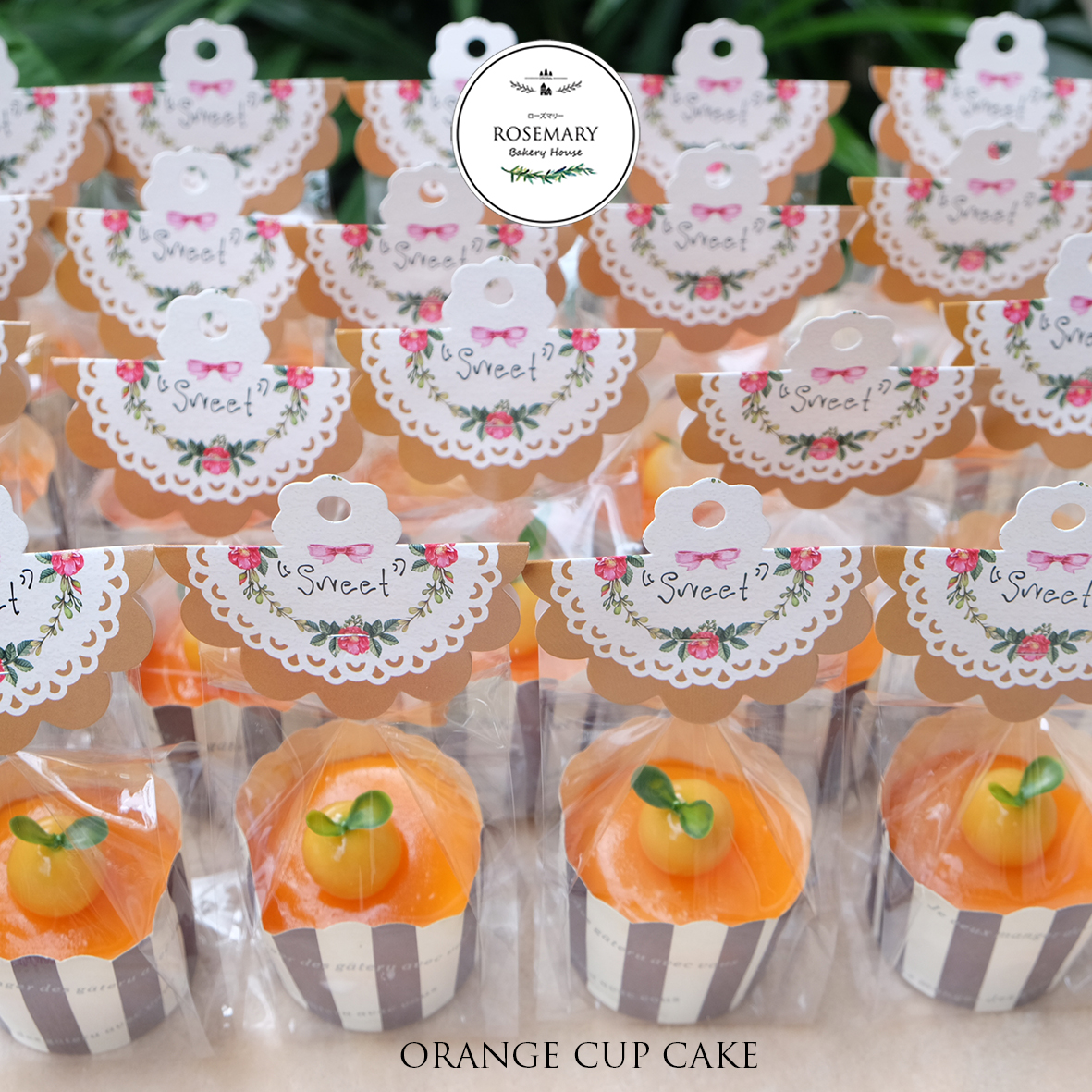 🍊 คัพเค้กส้ม🍊 (แบบใส่ถ้วยคัพเค้ก) Mandarine Orange Cupcake (ราคาต่อชิ้น)