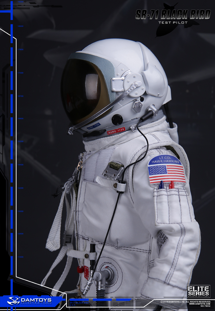 DAMTOYS No.78032 SR-71 ”BLACK BIRD” TEST PILOT