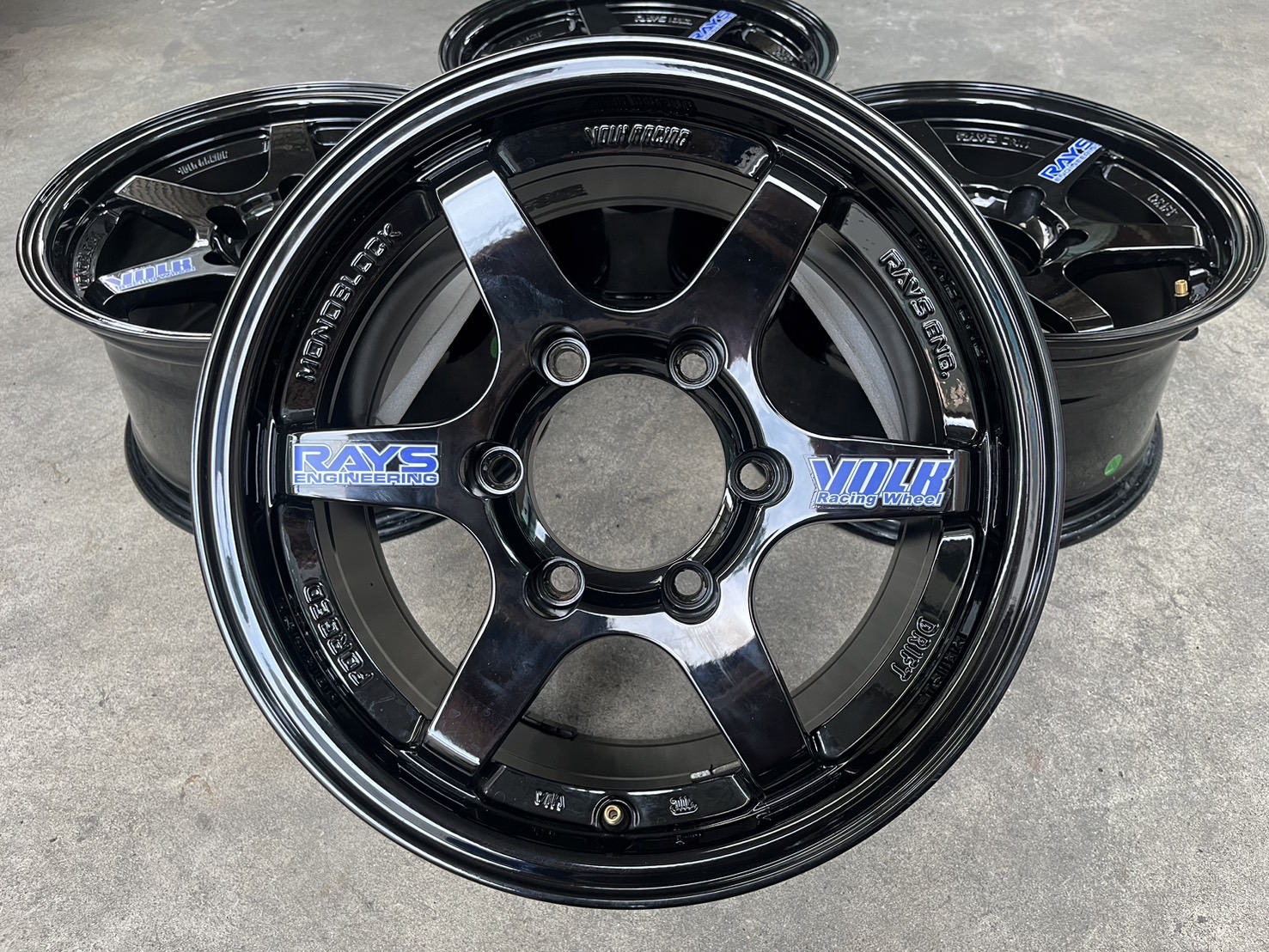 ✨ล้อแม็ก✨6รู139 TE37 DRIFT ขอบ 15 สีดำ💖สวยมาก💖