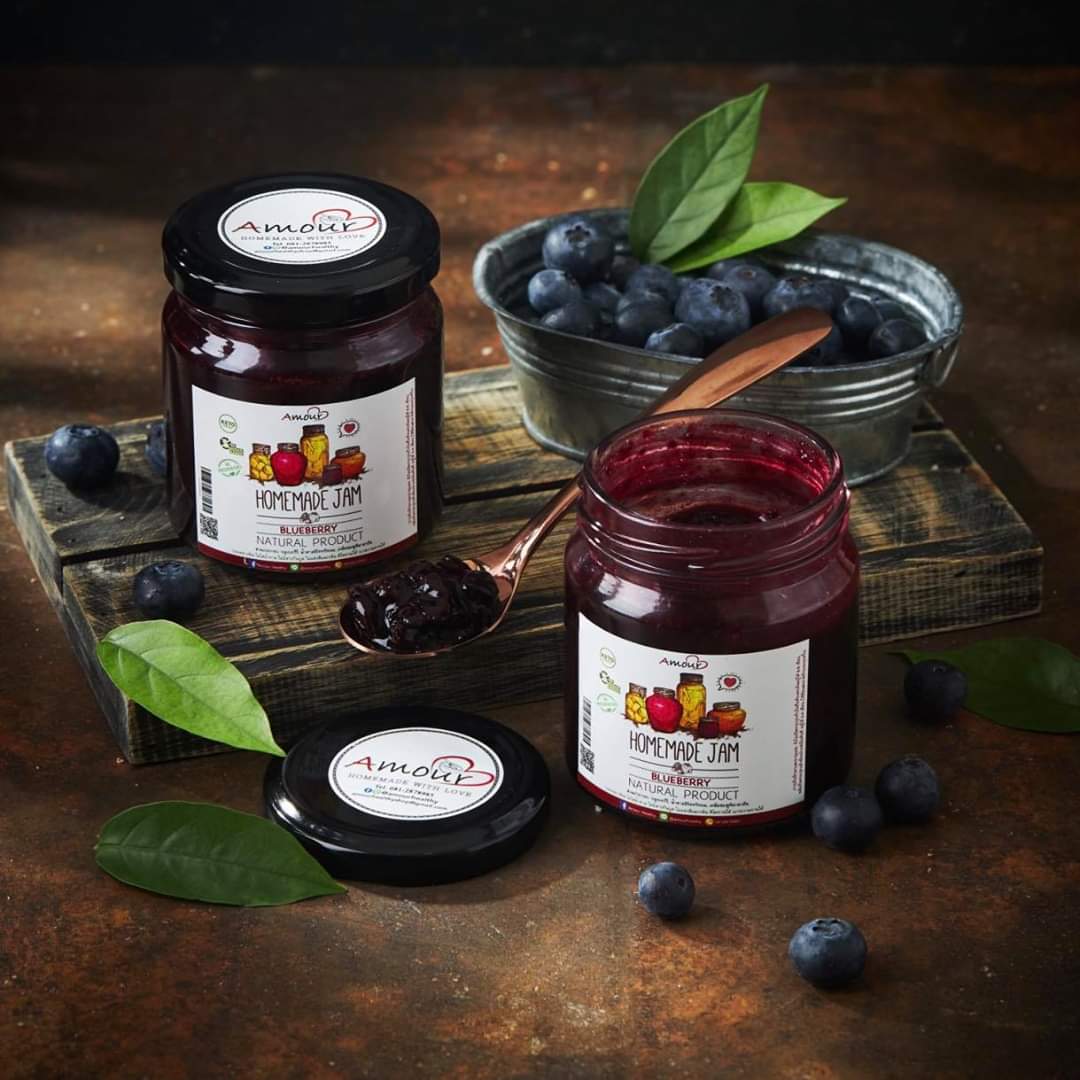 แยมทาขนมปัง และ เนยทาขนมปัง yam amour healthy แยม เนย