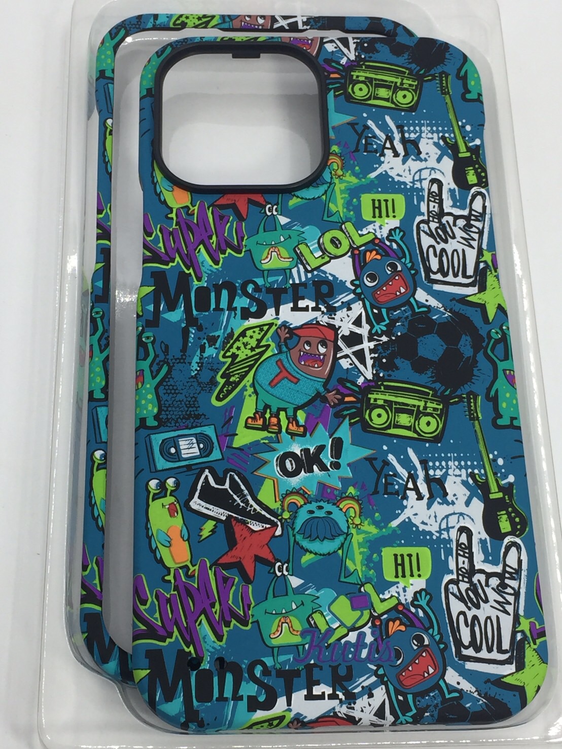 เคสคูทิส(Kutis)เคสไอโฟน13PROmax(ลายMonster)มาใหม่ เคสประกบหน้า-หลัง เคสเรืองแสง เคสลายวินเทจ ร้านSuperhero Klongthom