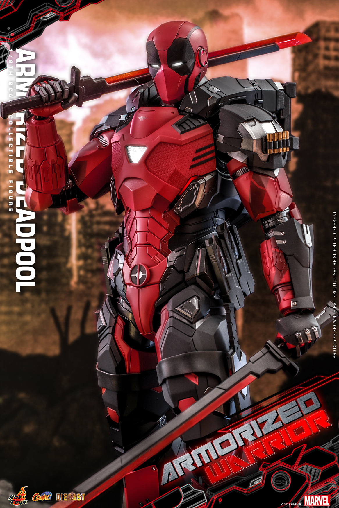Hot Toys CMS09D42 1/6 Armorized Warrior - Armorized Deadpool (SE)