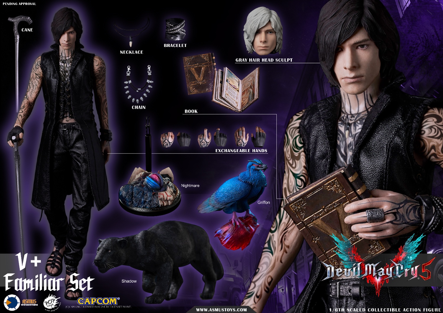 Asmus Toys DMC501LUX 1/6 Devil May Cry 5 - V (Luxury Edition)