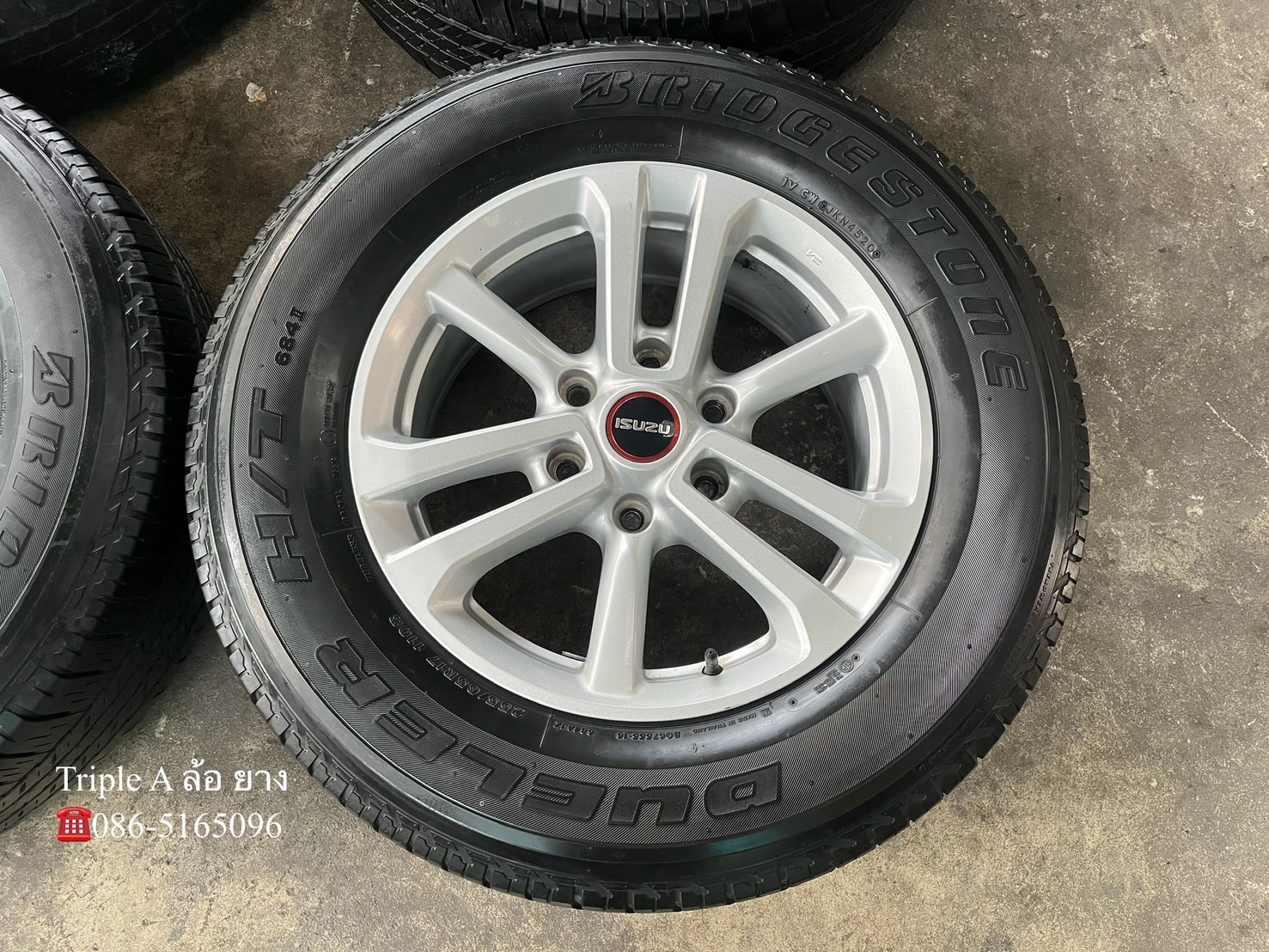 ✨ล้อแม็ก 6รู139✨ISUZU D-Max ขอบ 17 แถมยาง 255-65-17 Bridgestone ปลายปี 20