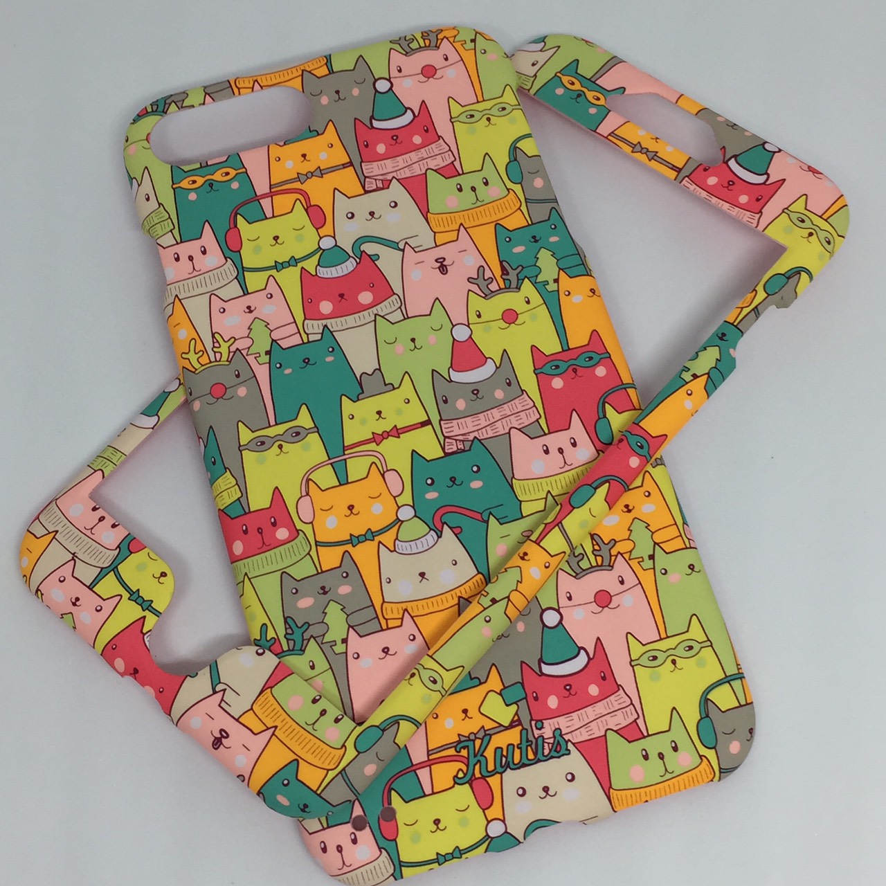 เคสคูทิส (Kutis) ไอโฟน7พลัส,8พลัส(ลายแมวเล็กใส่หมวก)