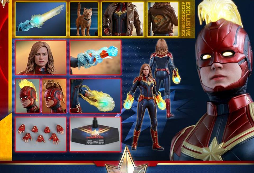 HOT TOYS MMS522 CAPTAIN MAVEL - CAPTAIN MARVEL (DELUXE VERSION)