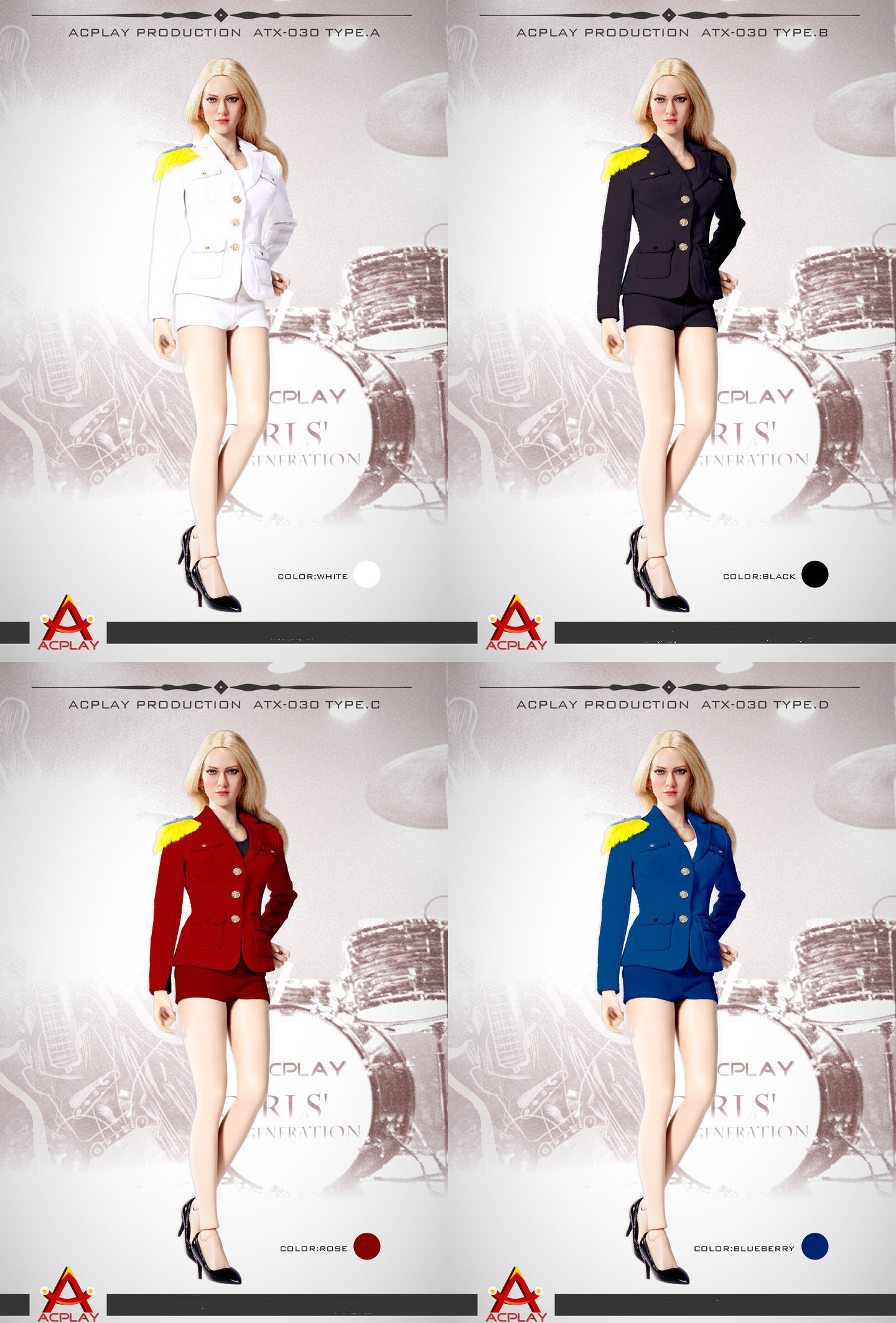 ACPLAY ATX-030 Beautiful girls' generation uniform and pants suit