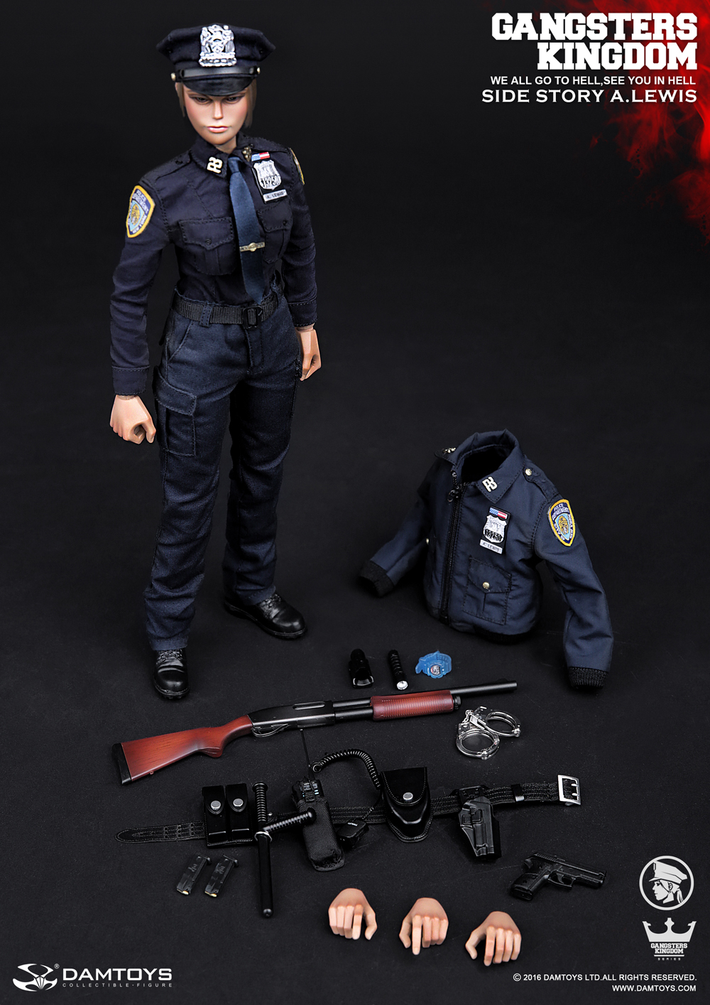 DAMTOYS GKS003 GANGSTERS KINGDOM SIDE STORY - OFFICER A.LEWIS