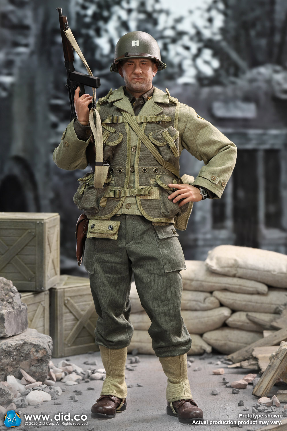DID A80145 1/6 WWII US 2nd Ranger Battalion Series 3 - Captain Miller