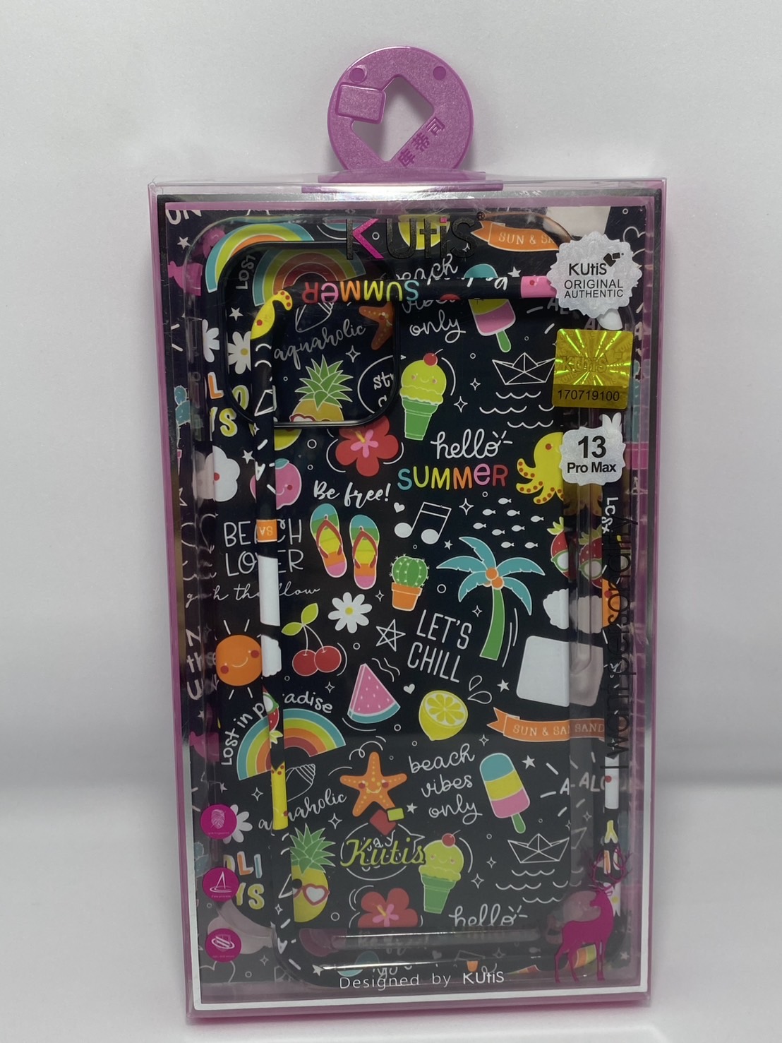 เคสคูทิส(Kutis)เคสไอโฟน13PROMAX(ลายHello Summer)มาใหม่ เคสประกบหน้า-หลัง เคสเรืองแสง เคสลายวินเทจ ร้านSuperhero Klongthom