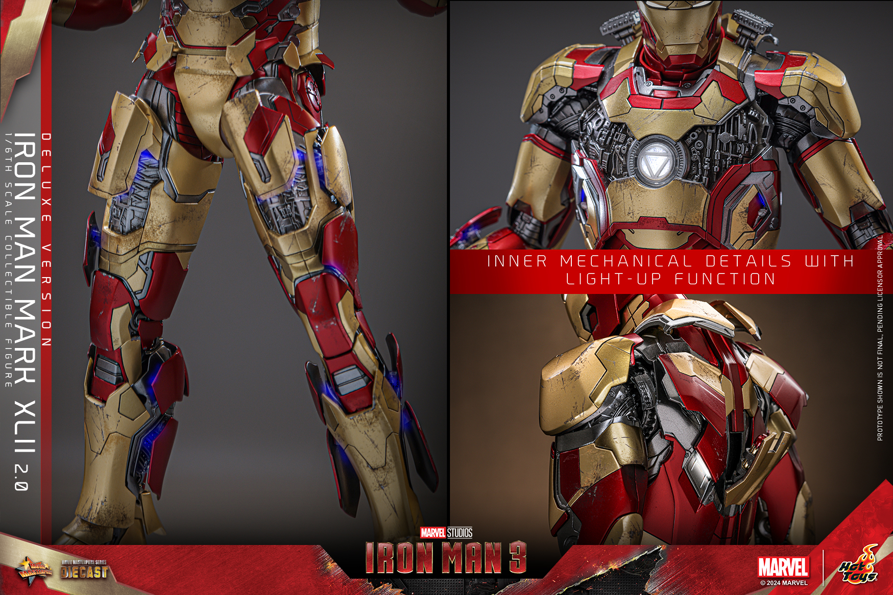 Hot Toys MMS759D66B Iron Man 3 - Iron Man Mark XLII (2.0) (Deluxe Version) (Special Edition)