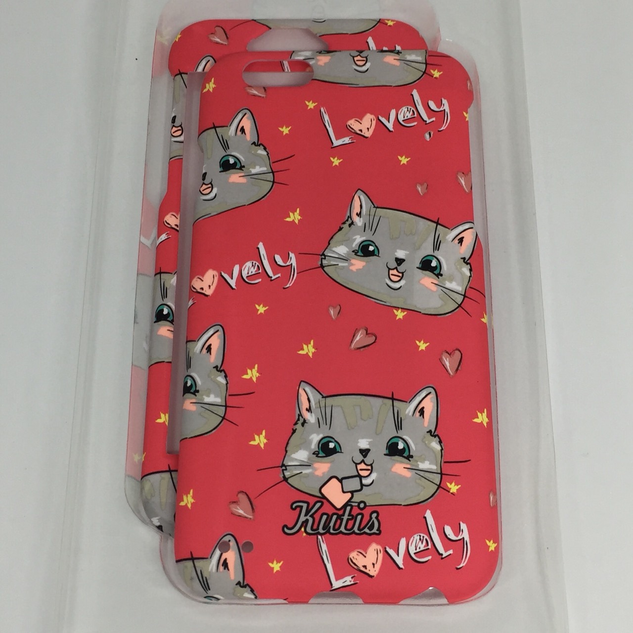 เคสคูทิส (Kutis) ไอโฟน6,6S(ลายหน้าแมวใหญ่สีแดง)มาใหม่