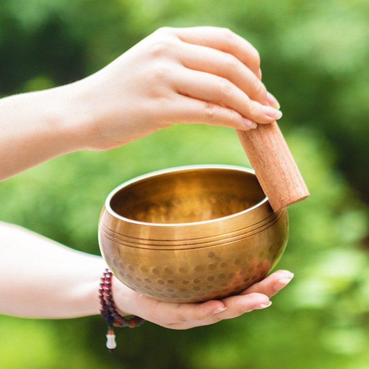 Tibetan Singing Bowl ขันทิเบต(ทองเหลือง) งานทำมือโดยช่างฝีมือชาวเนปาล