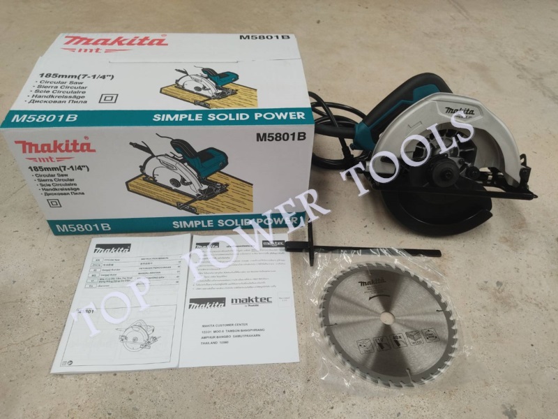 เลื่อยวงเดือน 7" M5801B MAKITA+ใบเลื่อย7"x40T