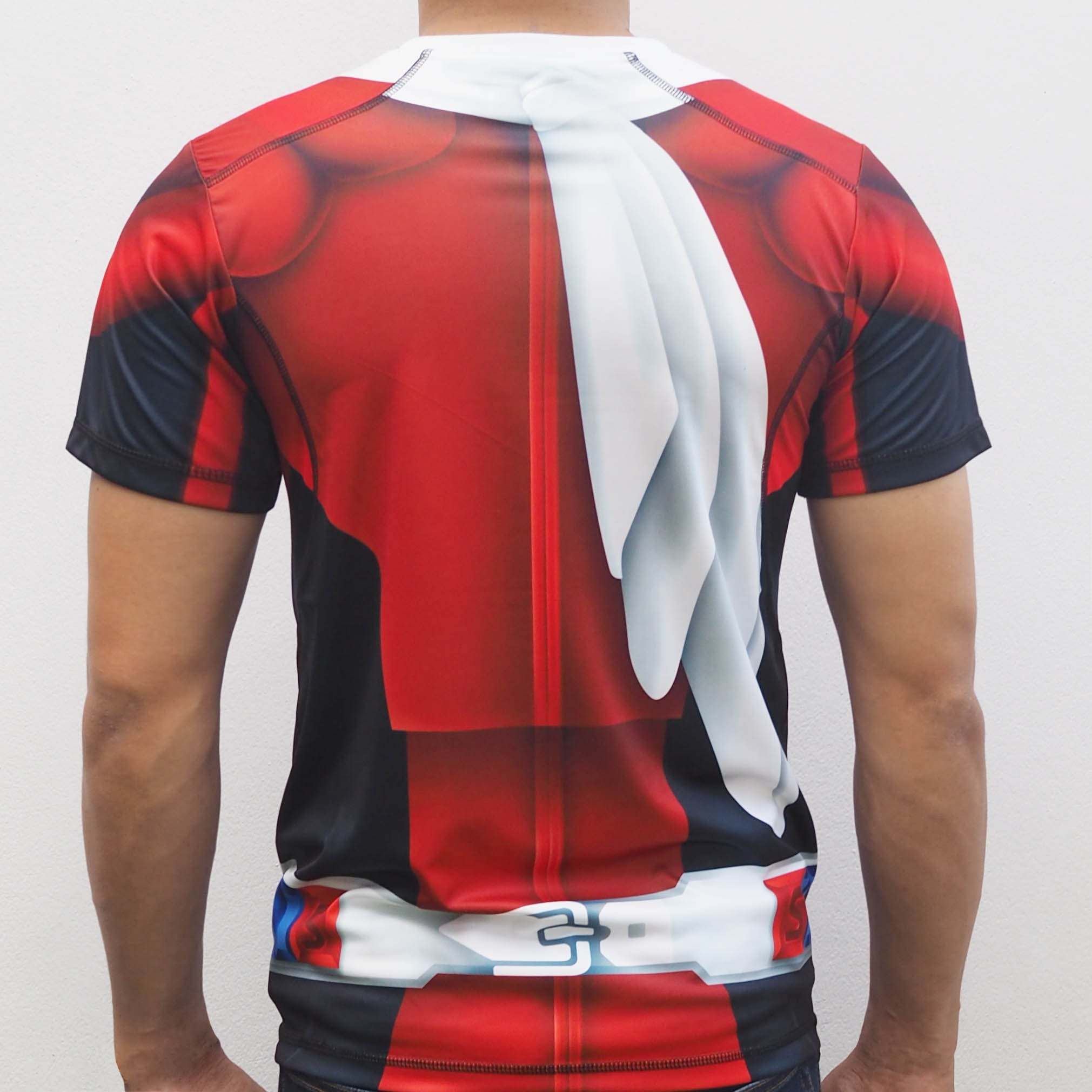 เสื้อมาสค์ไรเดอร์ผู้ใหญ่ไอ้มดแดง สตรองเกอร์ (เนื้อผ้ากีฬา) (tee-rider run stronger)