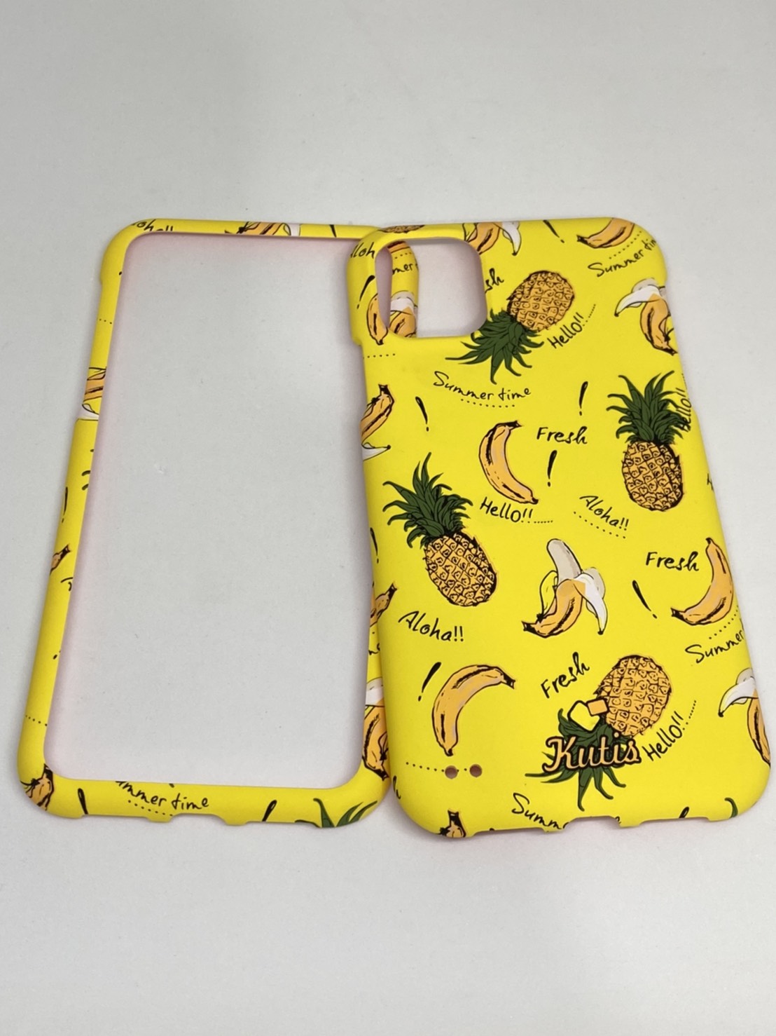 เคสคูทิส(Kutis)เคสไอโฟน11G(ลายกล้วยกับสัปปะรด)มาใหม่ เคสประกบหน้า-หลัง เคสเรืองแสง เคสลายวินเทจ ร้านSuperhero Klongthom
