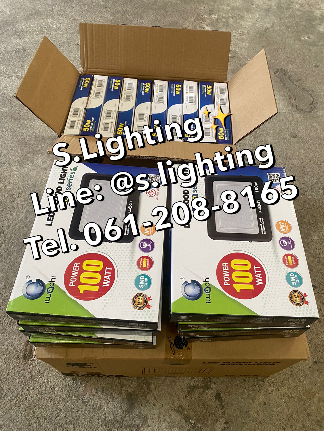 สปอร์ตไลท์ LED Flood Light Eco 100w แสงขาว