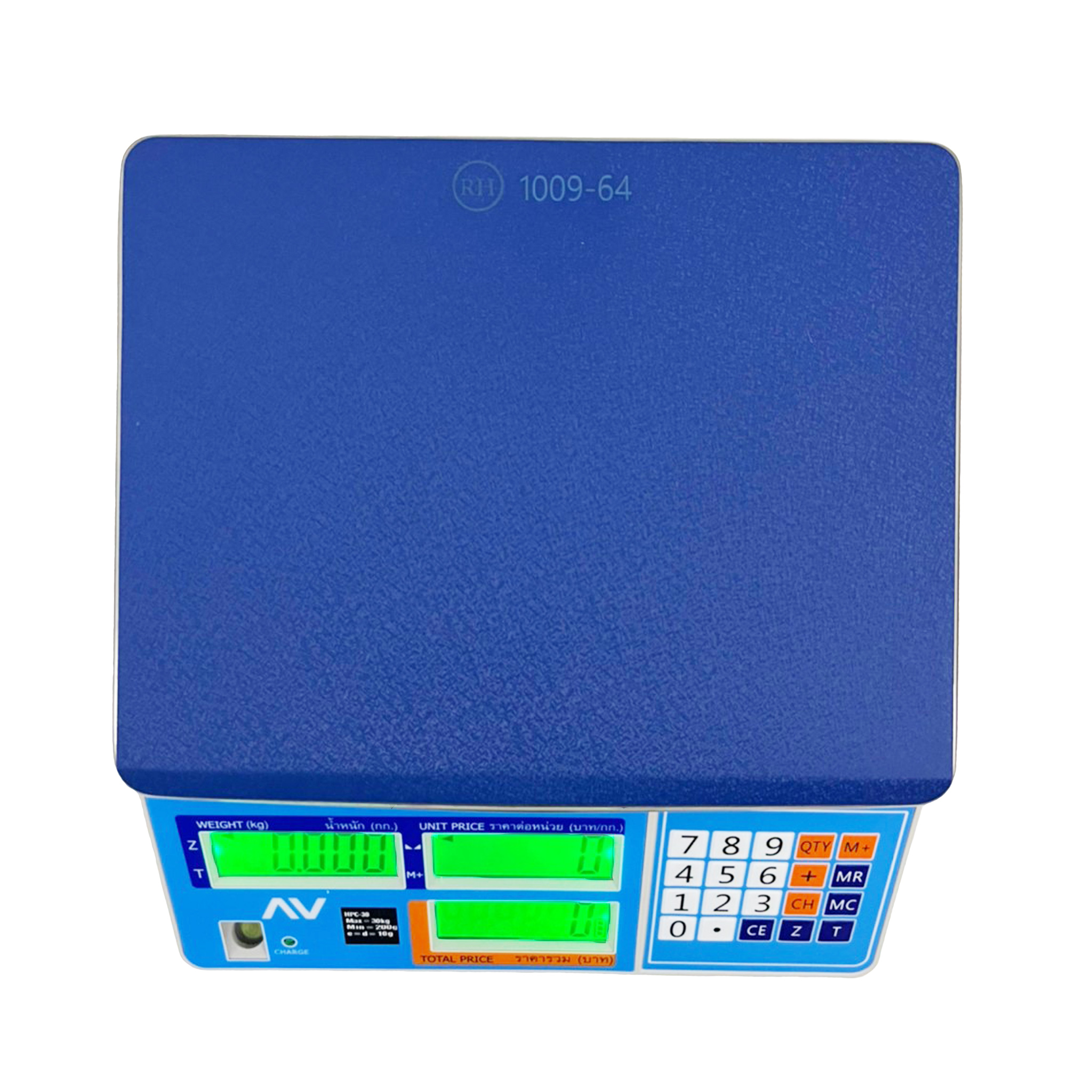เครื่องชั่งดิจิตอลคำนวณราคา ตรา AV (AVENUE) รุ่น HPC พิกัด 30 กก.