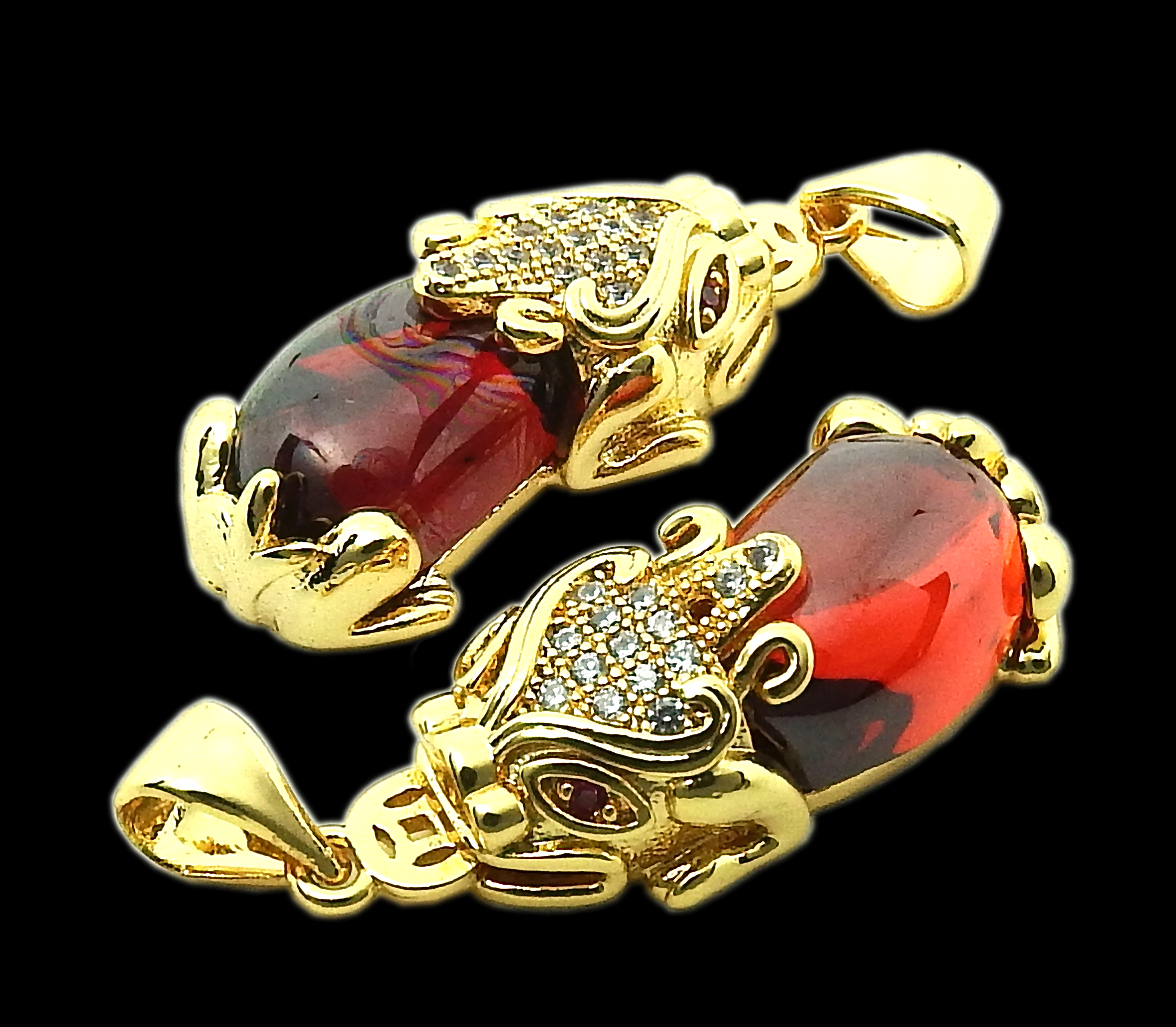จี้ปี่เซียะคาบเหรียญ งาน Design ตัวเรือนหุ้ม18K สวยหรู ให้ความสุข เงินทองโชคลาภ ช่วยให้มั่งคั่ง ร่ำรวย