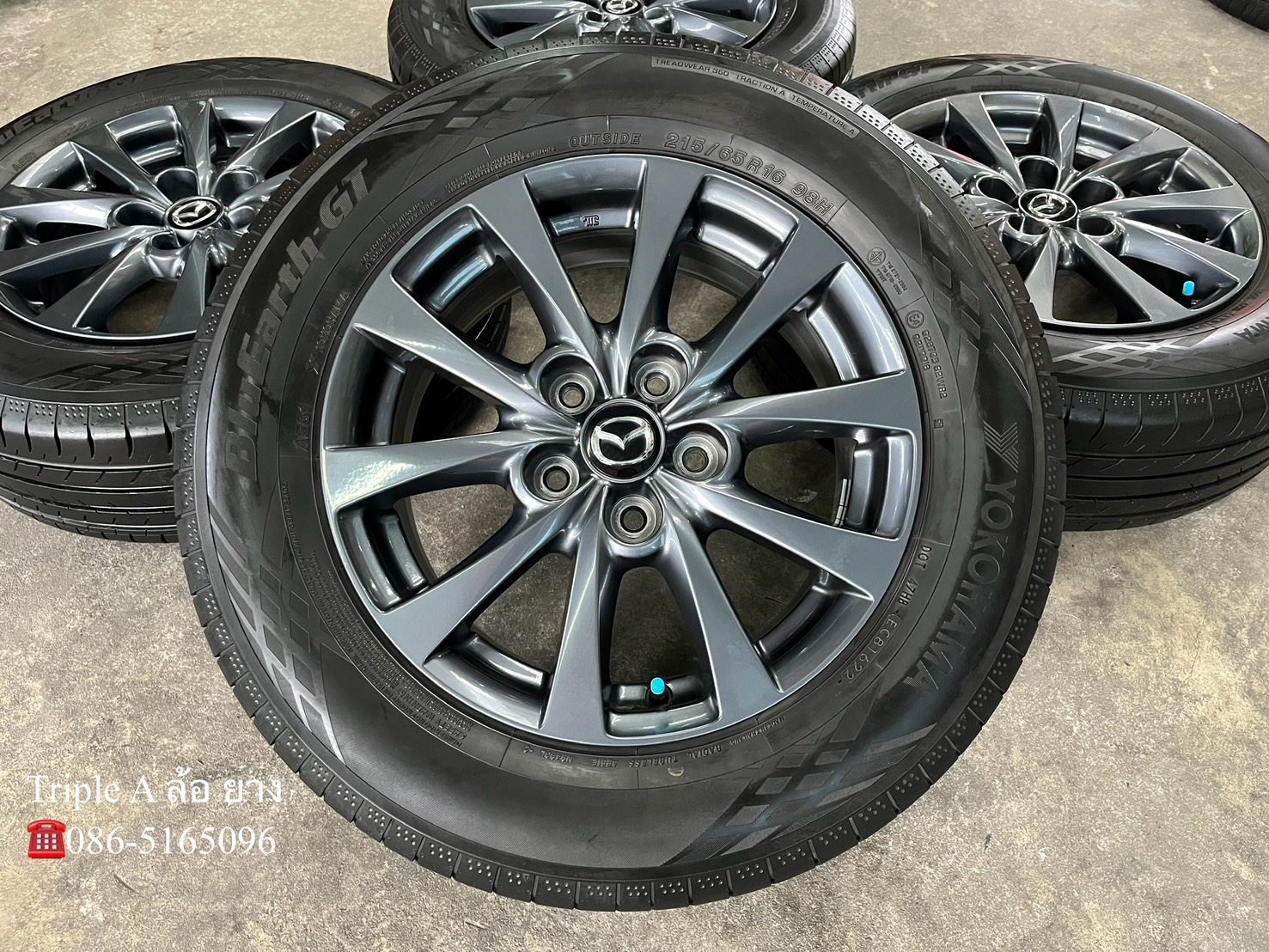 ✨ล้อแม็ก 5รู114✨Mazda CX-30 รุ่นใหม่ล่าสุด ขอบ 16 พร้อมยาง 215-65-16 Yokohama💥ปี 22💥