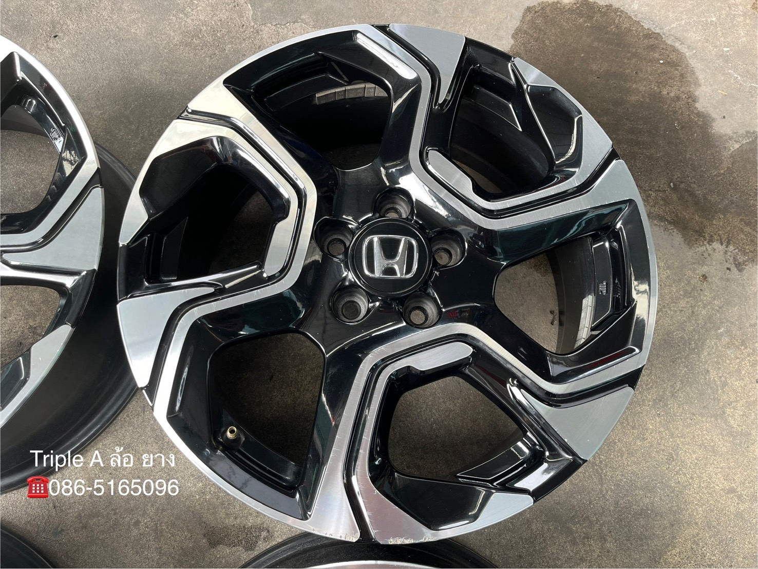 ✨ล้อแม็ก 5รู114✨Honda CRV G5 ตัวท็อป ขอบ 18 ดำหน้าเงา