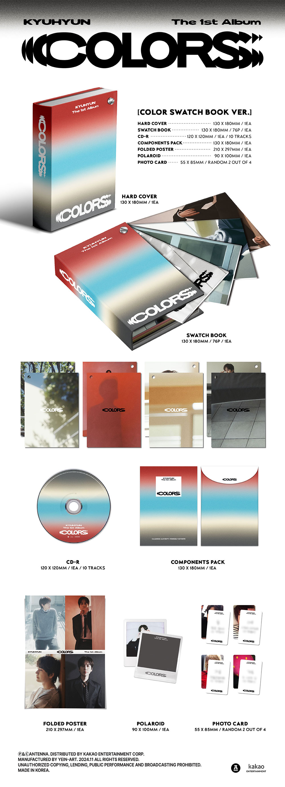 [รับกด+นำเข้าสินค้า] Kyuhyun - Regular Album COLORS