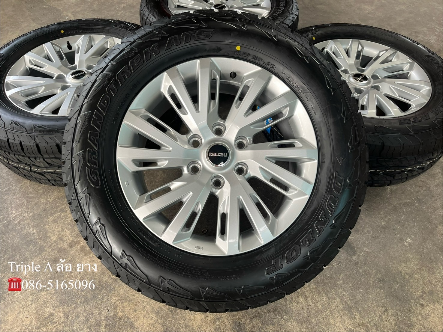 ♨️ปี 24♨️✨ล้อแม็กป้ายแดง✨ISUZU D-Max 2024 รุ่นใหม่ล่าสุด ขอบ 18 พร้อมยางใหม่💯265-60-18 Dunlop💖ใหม่กริ๊บ💖