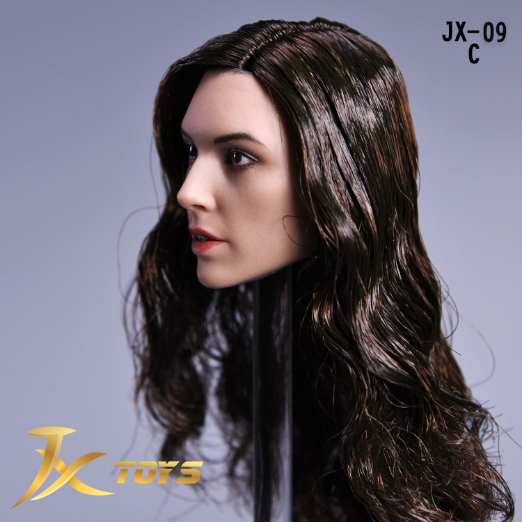 JXtoys JX-09C Female Headsculpt (Black Curly Hair)