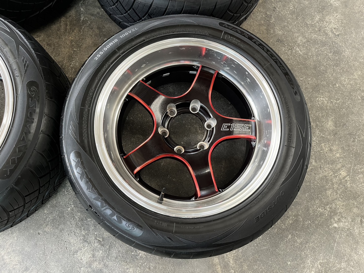 ✨ล้อแม็กแต่งพร้อมยาง✨6รู139✨E1SE ขอบ 18💖สภาพดี💖